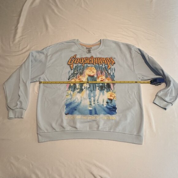 Adult Goosebumps Blue Crewneck Sweatshirt Size Women’s XXL - Picture 4 of 10